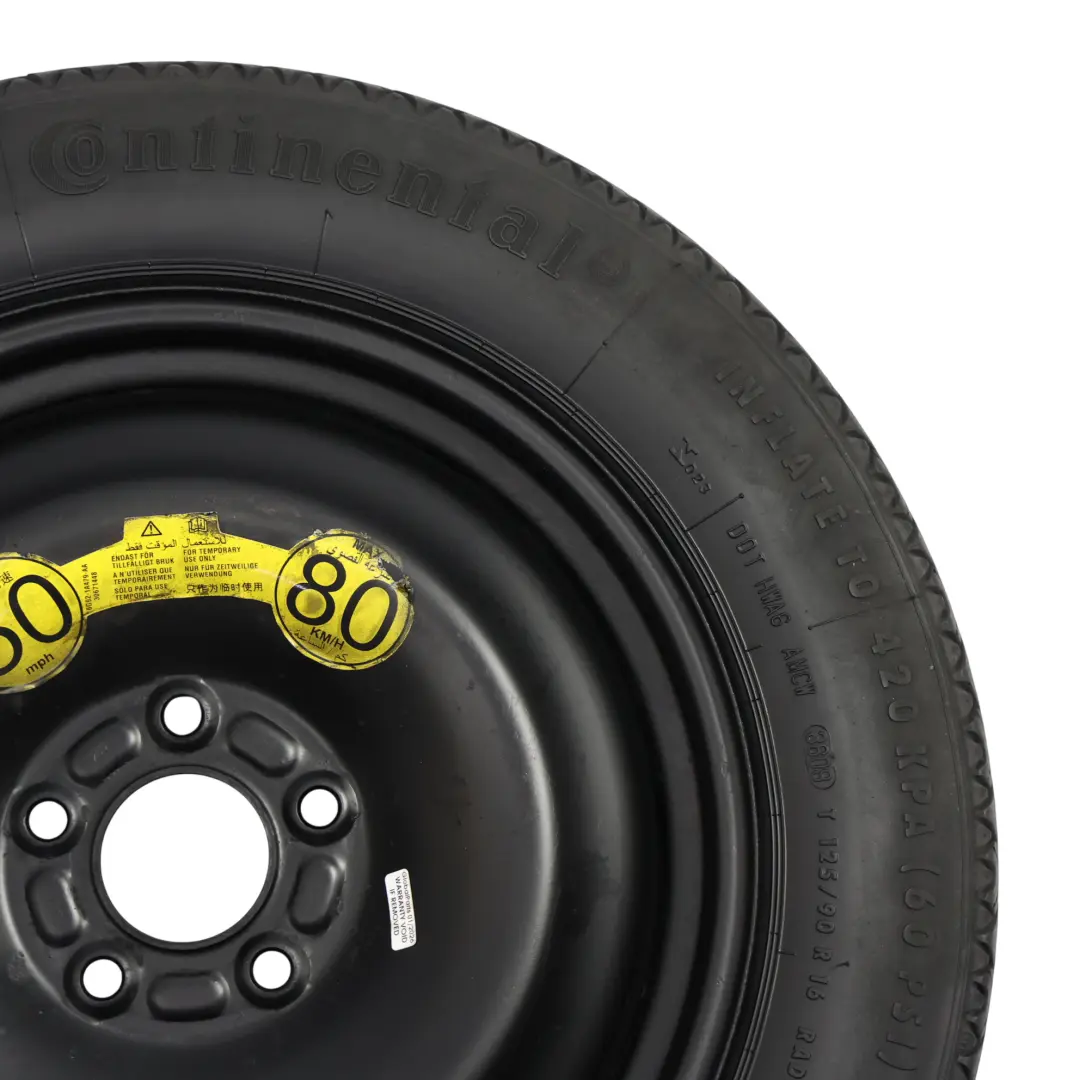 MK4 Koło Zapasowe Stalowe R16 Opona 125/90 do Ford Mondeo o numerze AM51BA-11272 Ford Mondeo MK4 Koło Zapasowe Stalowe R16 Opona 125/90 - SKU AM51BA-11272 - Numer Części AM51BA-11272