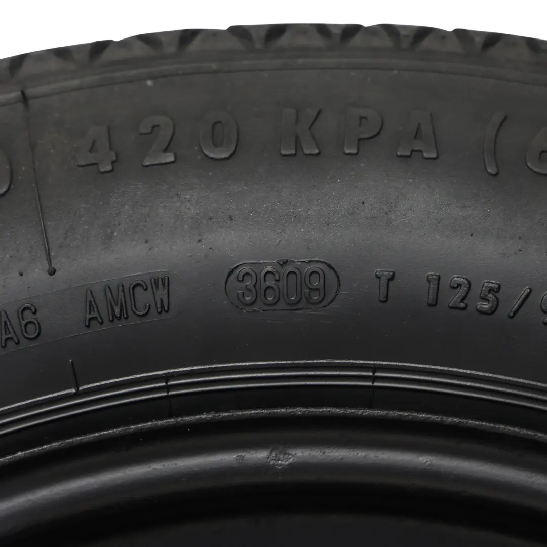 MK4 Ruota scorta compatta acciaio R16 Pneumatico 125/90 per Ford Mondeo con numero di parte AM51BA-11272 Ford Mondeo MK4 Ruota scorta compatta acciaio R16 Pneumatico 125/90 - SKU AM51BA-11272 - Numero di parte AM51BA-11272