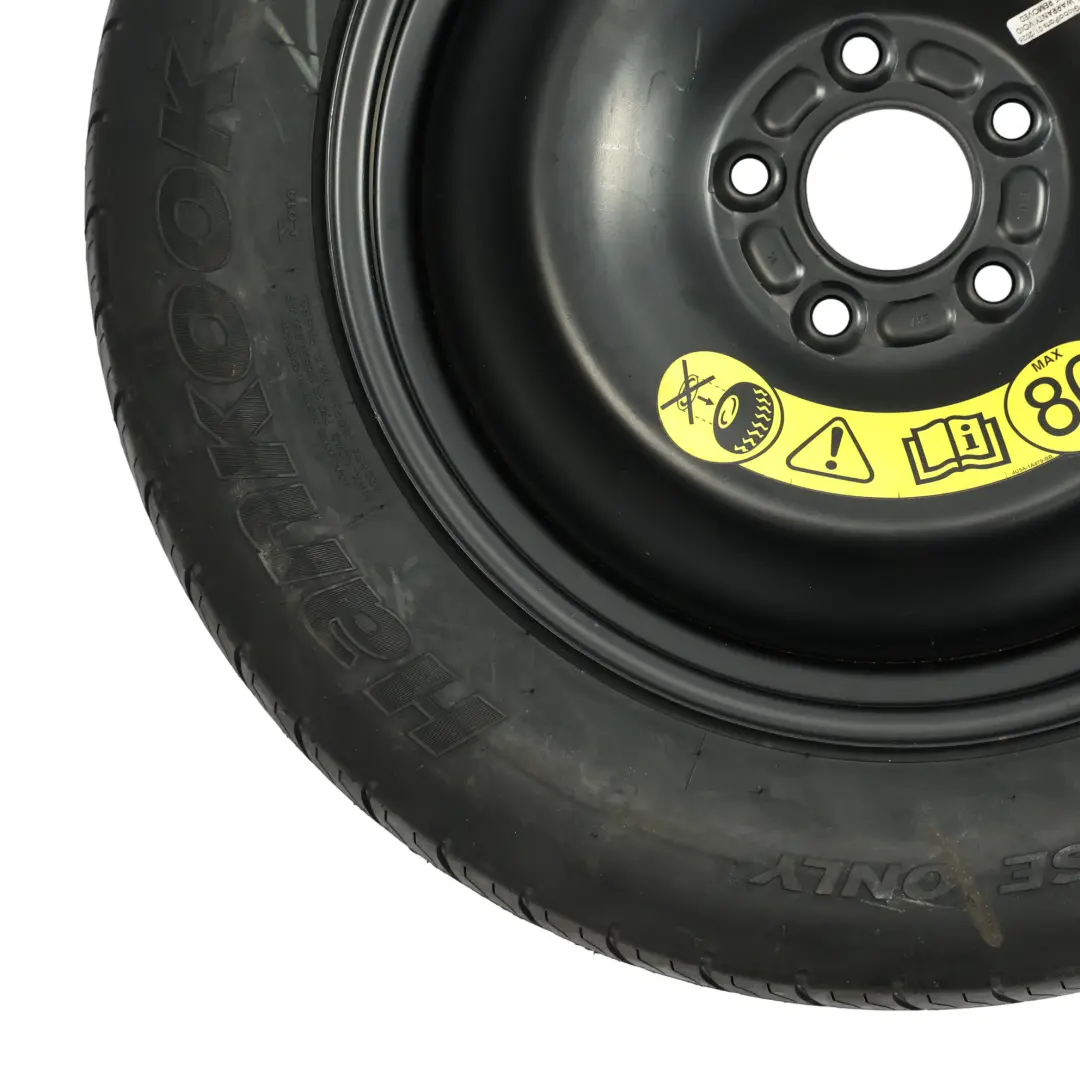 Ford Focus Mk3 Spare Space Hankook Tyre Wheel Steel R16 125/90 AM51BA14309 - SKU AM51BA-14309 - Part number AM51BA-14309