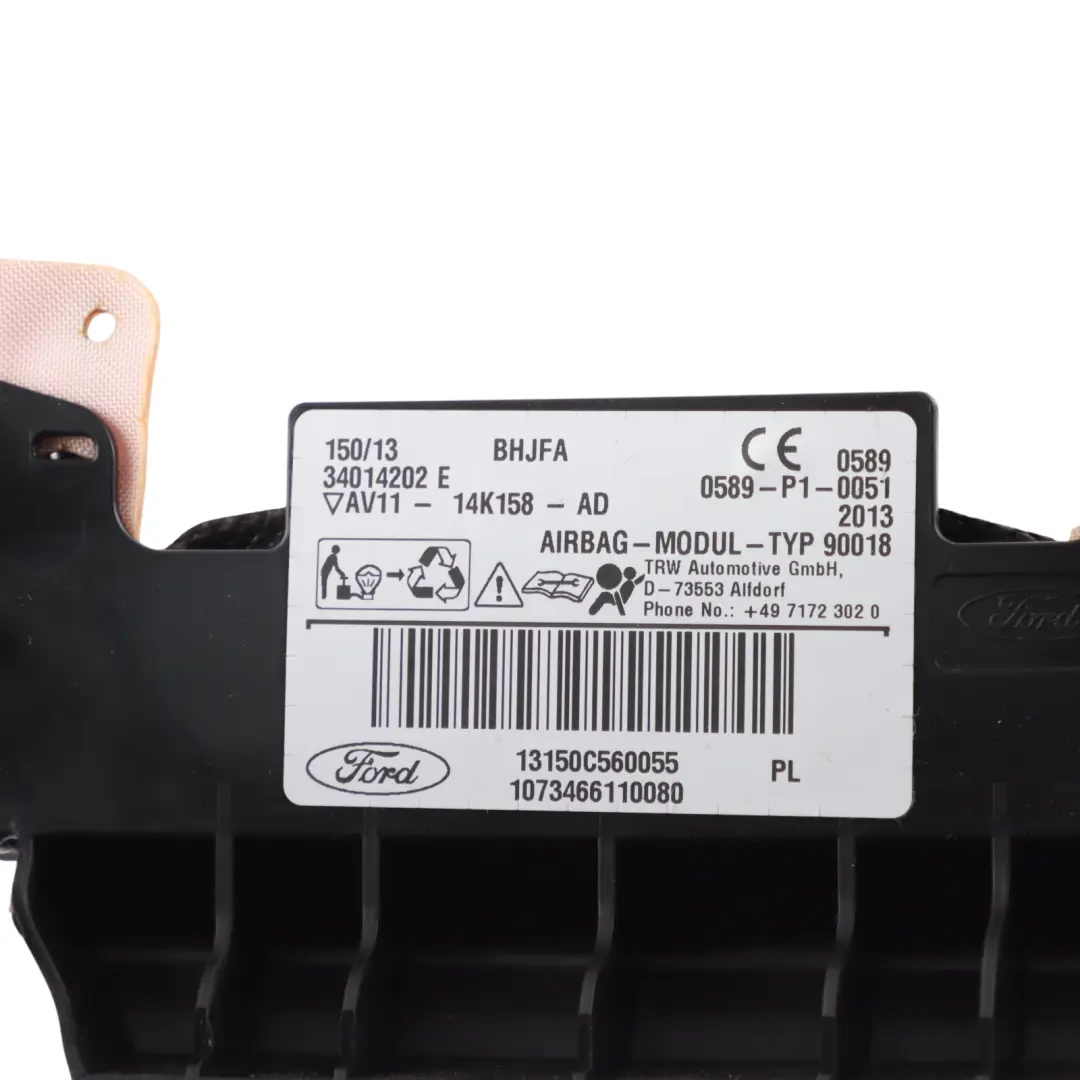 Ford B-Max Head Roof Curtain Air Module Left N/S - SKU AV11-14K158-AD - Part number AV11-14K158-AD