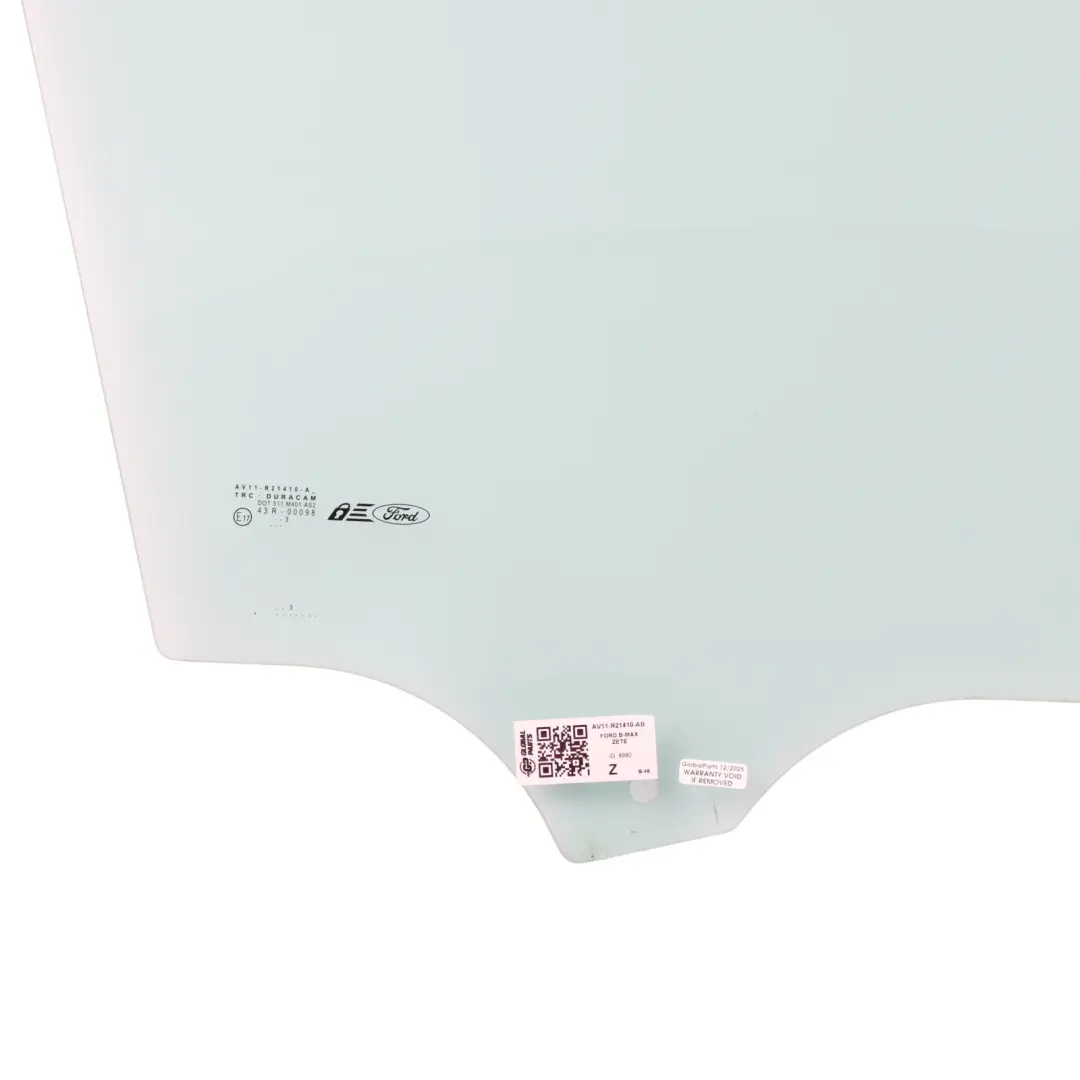 Window Glass Door Front Right O/S Glazing Green AS2 to Ford B-Max with Part number AV11-R21410-AB Ford B-Max Window Glass Door Front Right O/S Glazing Green AS2 - SKU AV11-R21410-AB - Part number AV11-R21410-AB