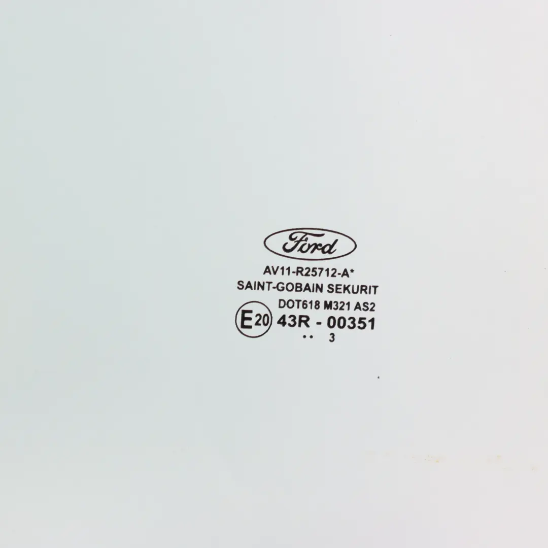 Ford B-Max Vetro Della Porta Posteriore Destra Vetri Colorati AS2 - SKU AV11-R25712-AA - Numero di parte AV11-R25712-AA