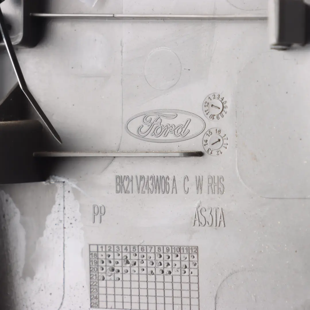 Mk8 Door B Pillar Cover Trim Right O/S BK21-V243W06-AC to Ford Transit Custom with Part number BK21-V243W06-AC3JJ9 Ford Transit Custom Mk8 Door B Pillar Cover Trim Right O/S BK21-V243W06-AC - SKU BK21-V243W06-AC3JJ9 - Part number BK21-V243W06-AC3JJ9