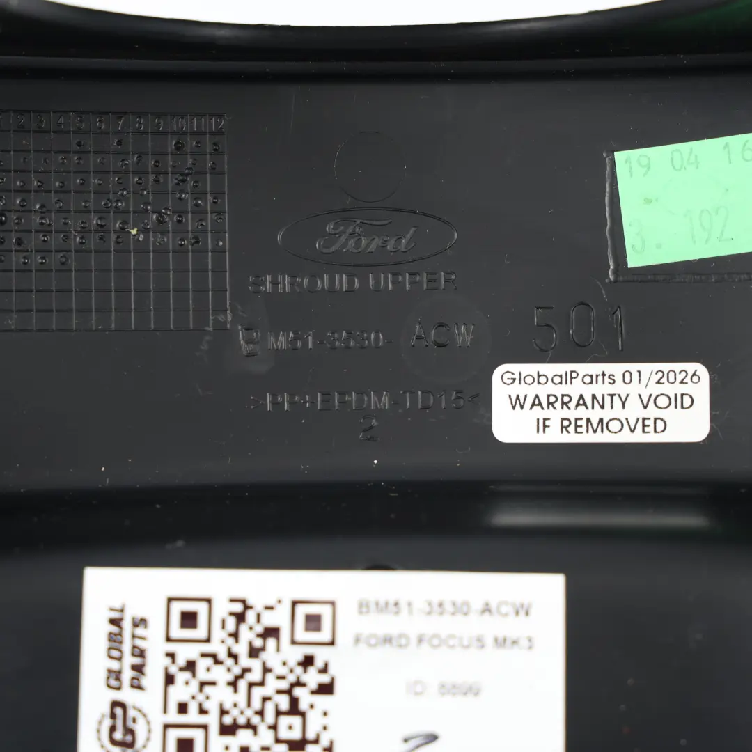 Ford Focus Mk3 Columna Dirección Embellecedor Cubierta Panel - SKU BM51-3530-ACW - Número de pieza BM51-3530-ACW