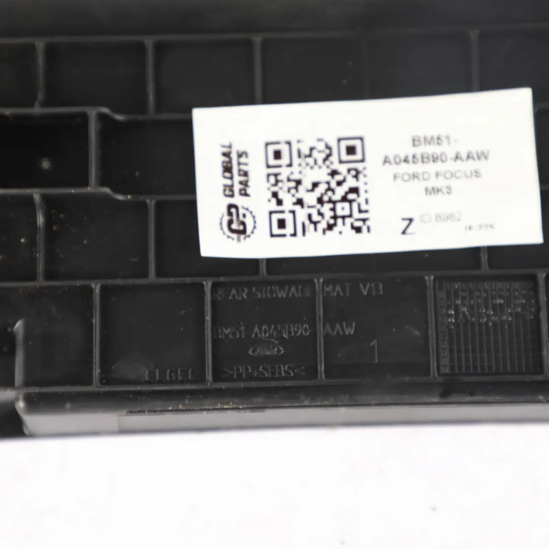 Ford Focus MK3 Center Console Interior Trim Mat Rubber Insert - SKU BM51-A045B90-AAW - Part number BM51-A045B90-AAW