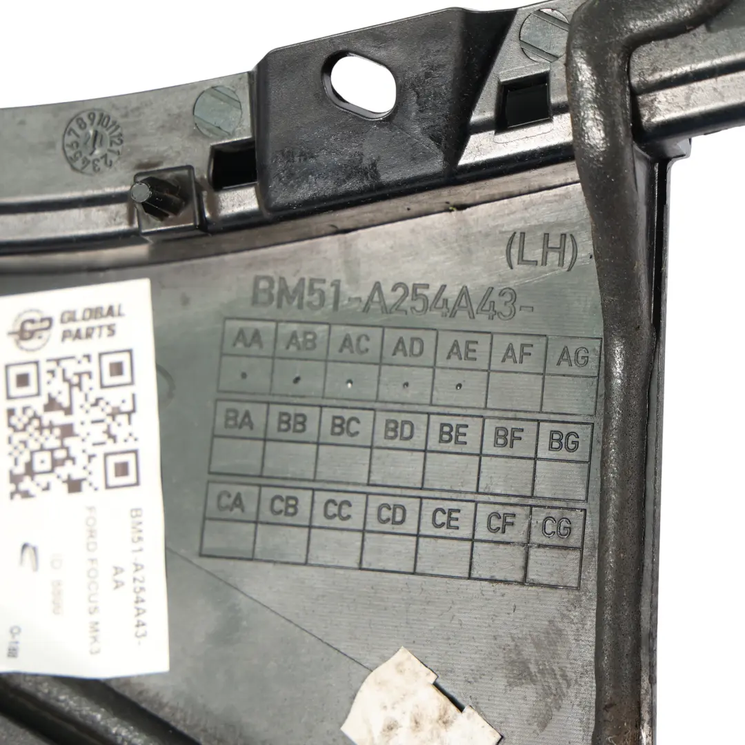 Ford Focus Mk3 Joint Étanchéité Vitre Porte Arrière Gauche BM51-A254A43-AF - SKU BM51-A254A43-AA - Numéro de pièce BM51-A254A43-AA