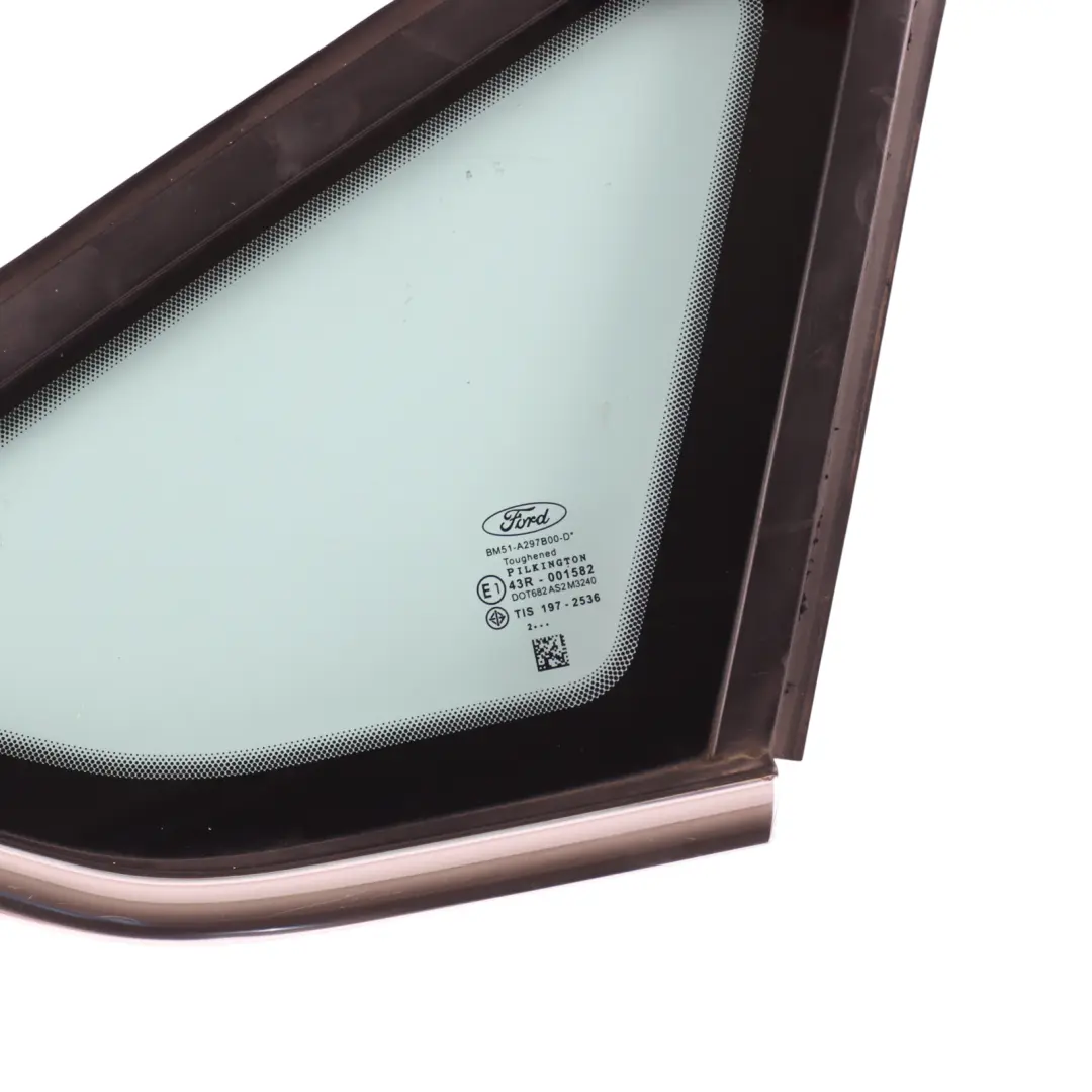 Mk3 Rear Side Quarter Window Glass AS2 Right O/S to Ford Focus with Part number BM51-A297B00-D Ford Focus Mk3 Rear Side Quarter Window Glass AS2 Right O/S - SKU BM51-A297B00-D - Part number BM51-A297B00-D