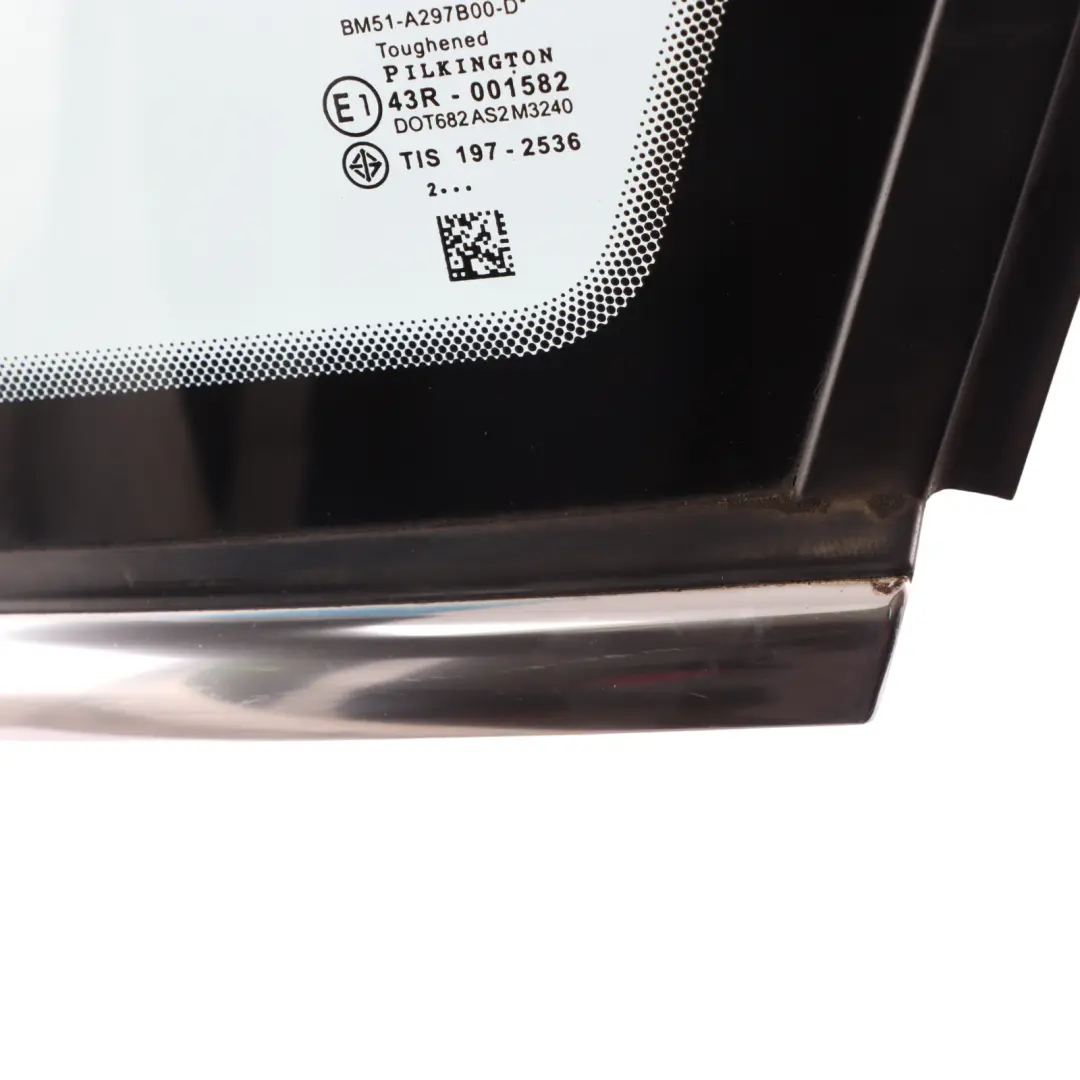 Ford Focus Mk3 Rear Side Quarter Window Glass AS2 Right O/S - SKU BM51-A297B00-D - Part number BM51-A297B00-D