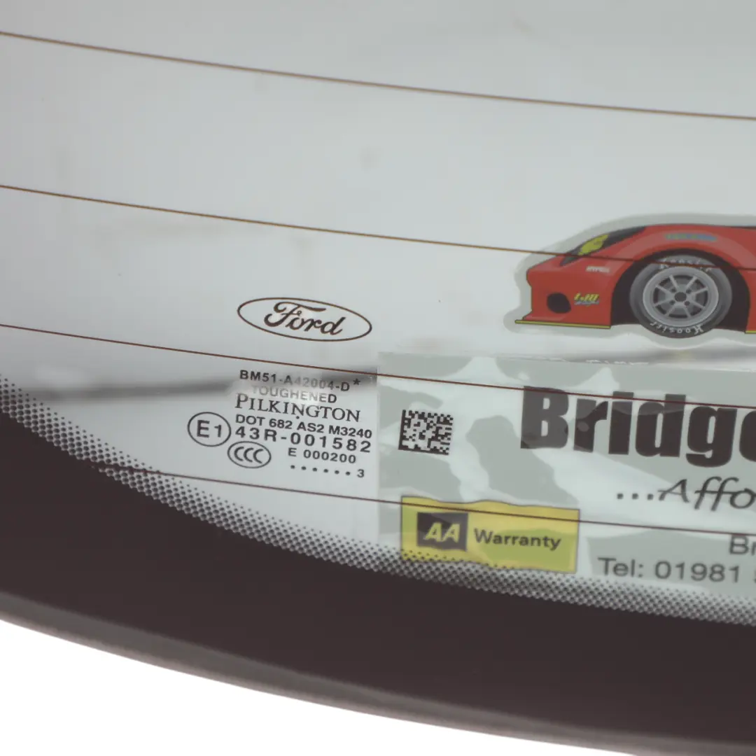 Mk3 5 Porte Berlina Lunotto Posteriore Vetro Verde AS2 per Ford Focus con numero di parte BM51-A42004-DE Ford Focus Mk3 5 Porte Berlina Lunotto Posteriore Vetro Verde AS2 - SKU BM51-A42004-DE - Numero di parte BM51-A42004-DE