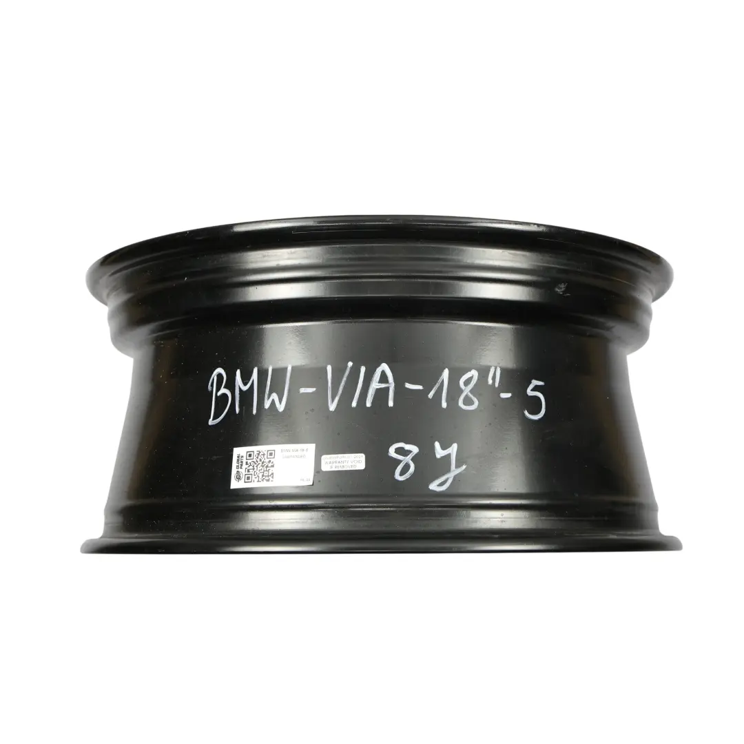 Rim Alloy Black VIA 18" 8J ET:34 Y Spoke to BMW Wheel with Part number BMW-VIA-18 BMW Wheel Rim Alloy Black VIA 18" 8J ET:34 Y Spoke - SKU BMW-VIA-18-5 - Part number BMW-VIA-18