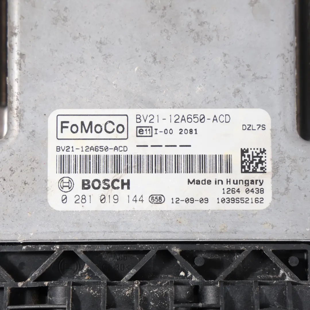 Ford Fiesta Mk7 1.4 TDCI 70HP KVJA Engine Control ECU Manual - SKU BV21-12A650-ACD-1 - Part number BV21-12A650-ACD