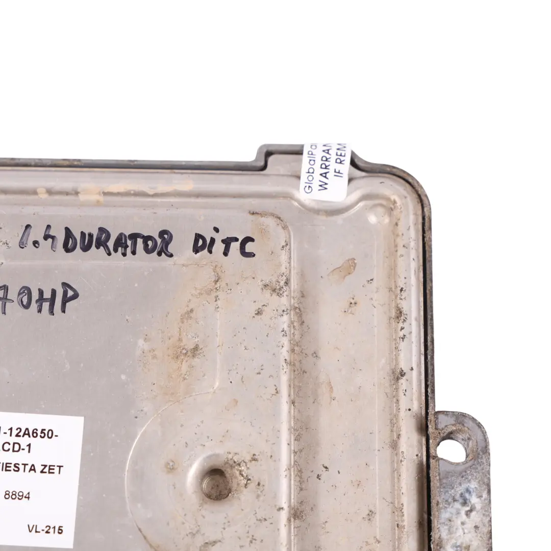 Ford Fiesta Mk7 1.4 TDCI 70 CV KVJA ECU Control Motor Manual - SKU BV21-12A650-ACD-1 - Número de pieza BV21-12A650-ACD