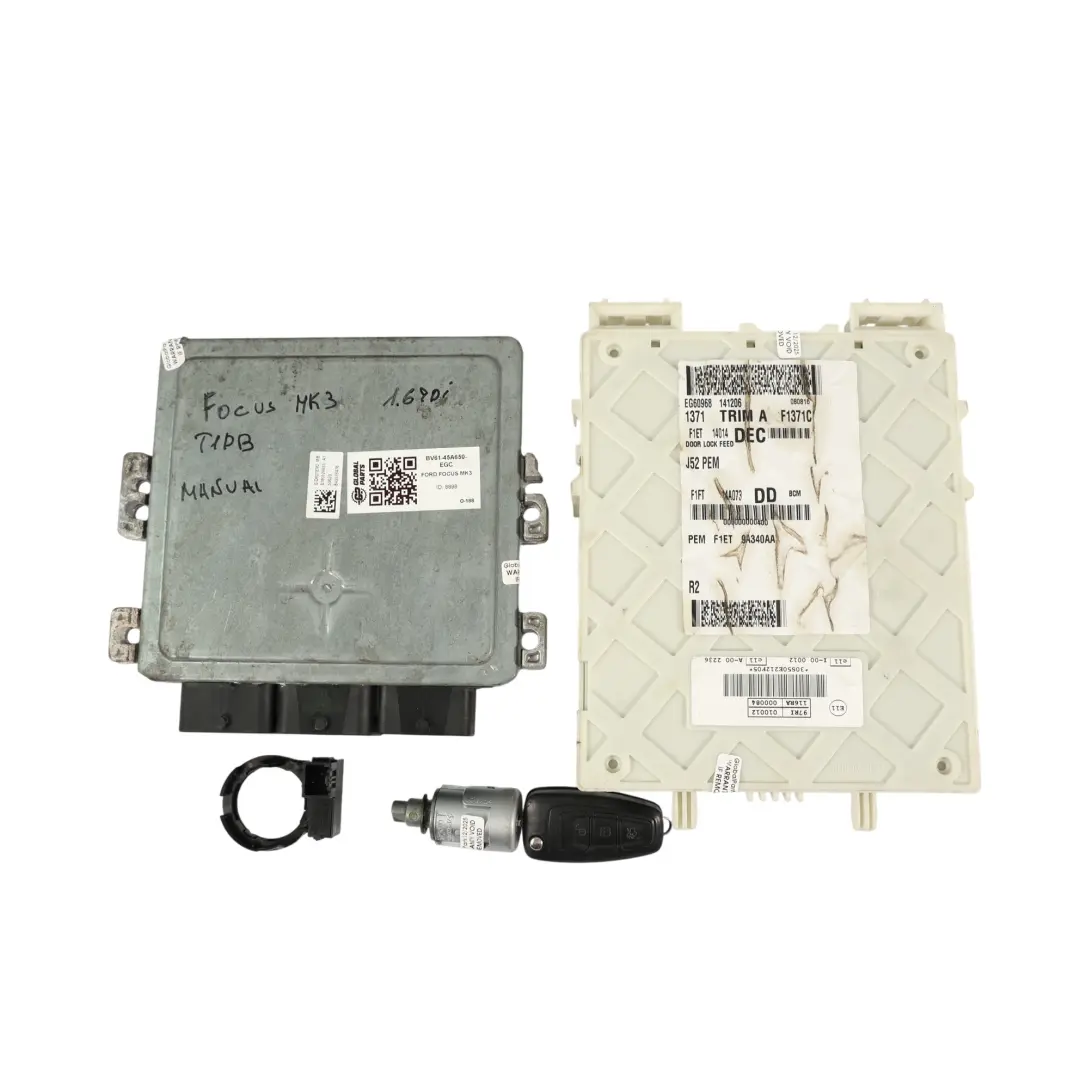 Ford Focus Mk3 1.6 TDCI T1DB 115HP Kit ECU Control Motor BV61-12A650-EGC Manual - SKU BV61-12A650-EGC-1 - Número de pieza BV61-45A650-EGC