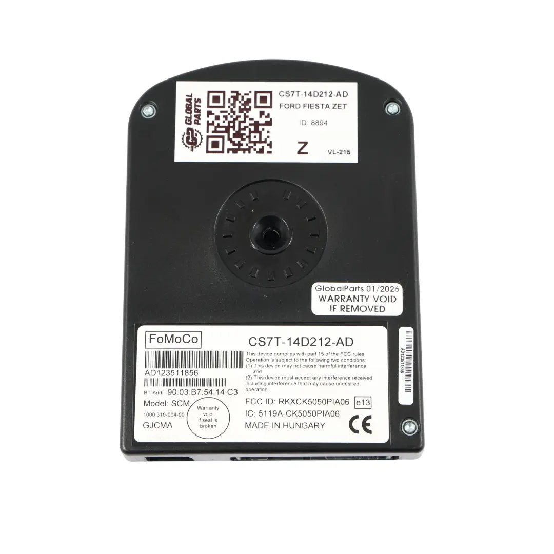 Bluetooth Voice Box Control Module Connectivity to Ford Fiesta Mk7 with Part number CS7T-14D212-AD Ford Fiesta Mk7 Bluetooth Voice Box Control Module Connectivity - SKU CS7T-14D212-AD - Part number CS7T-14D212-AD
