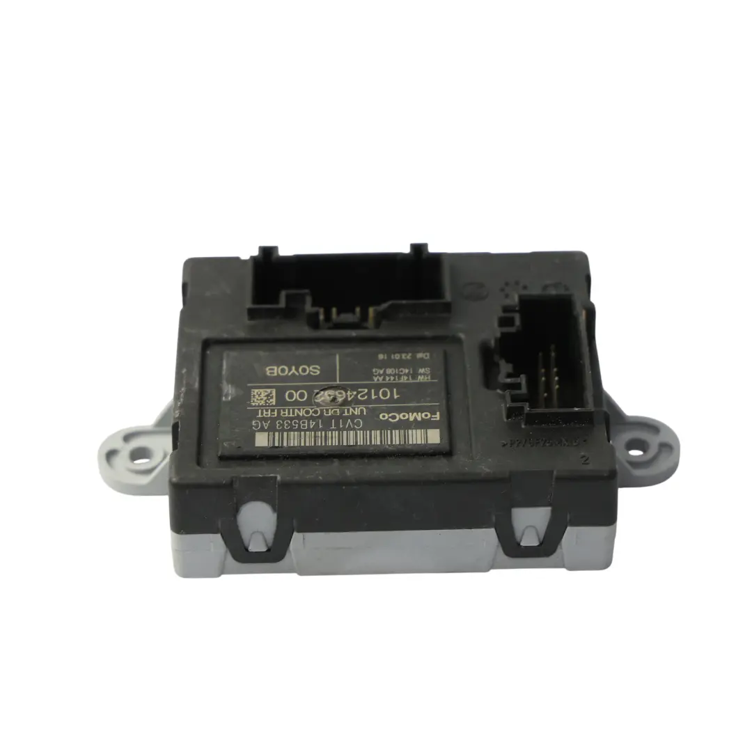 Front Door Module Control Unit ECU Passegner Side to Ford Fiesta Mk7 with Part number CV1T-14B533-AG Ford Fiesta Mk7 Front Door Module Control Unit ECU Passegner Side - SKU CV1T-14B533-AG - Part number CV1T-14B533-AG