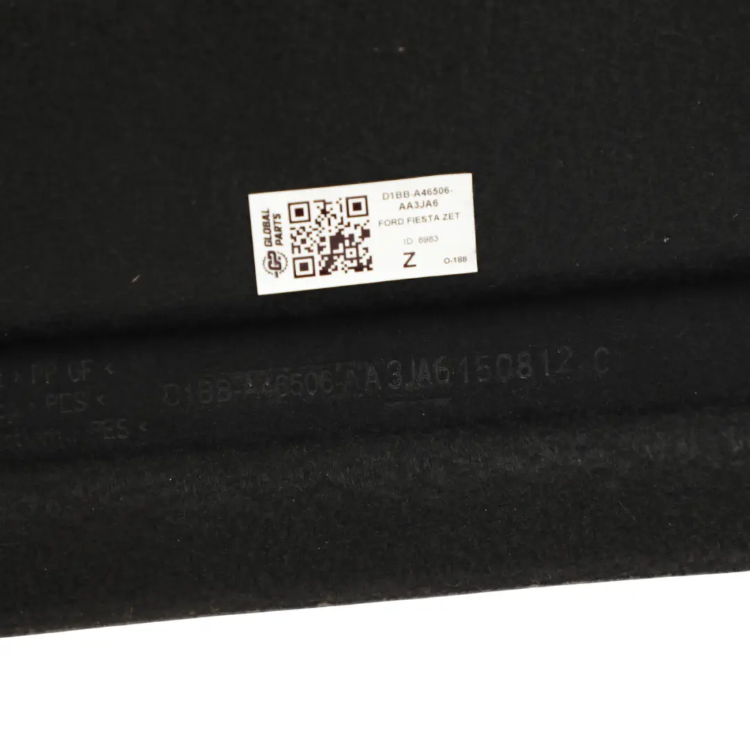 Ford Fiesta Mk7 Parcel Shelf Luggage Trunk Cover Panel Black - SKU D1BB-A46506-AA3JA6 - Part number D1BB-A46506-AA3JA6