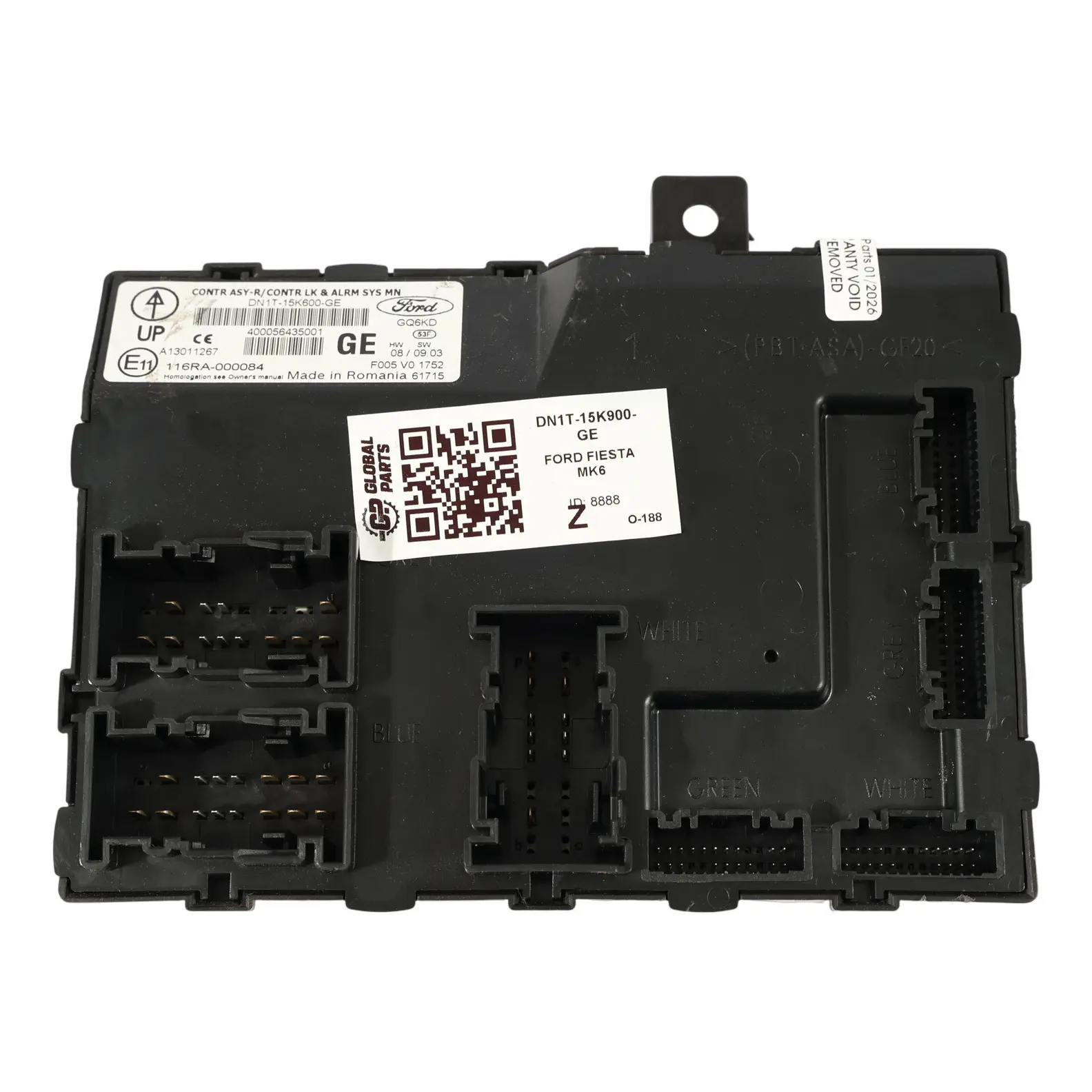 Ford Fiesta Mk7 Moduł Komfortu BCM Komputer Sterownik ECU DN1T-15K600-GE