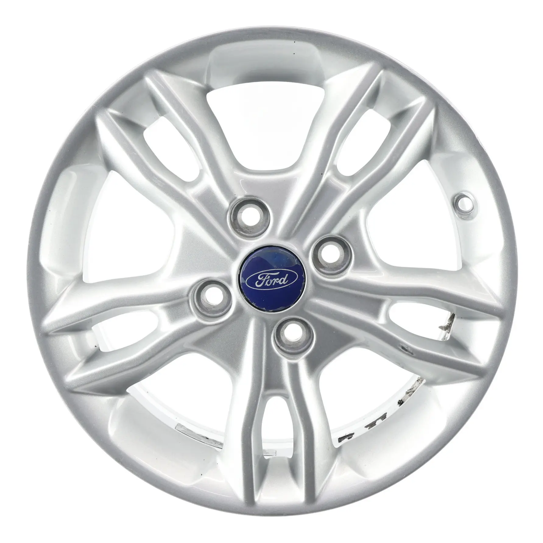Ford Fiesta Mk7 Srebrna Felga Aluminiowa 15" 6J ET:47.5 E1BJ-1007-AA