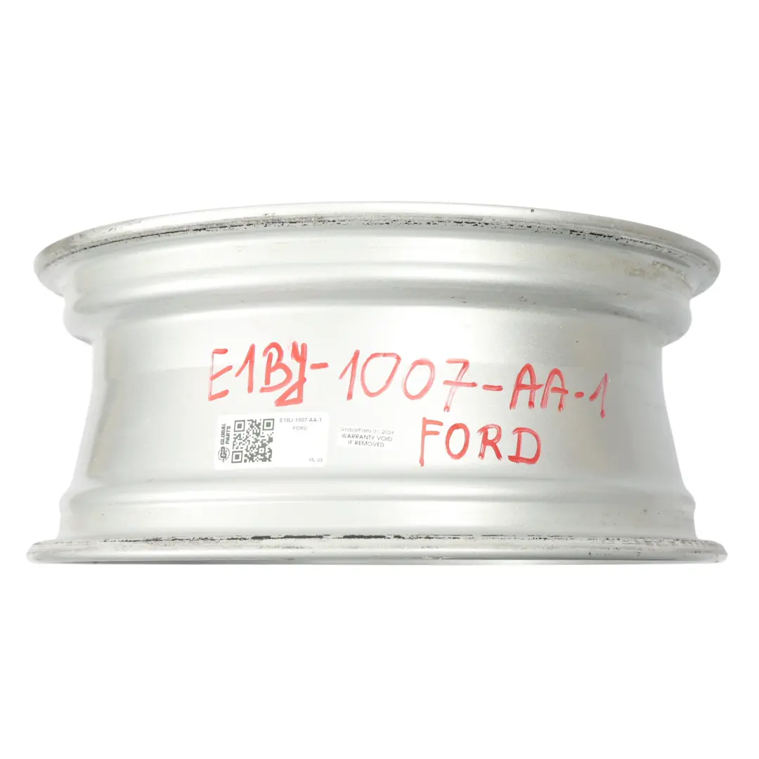 Ford Fiesta Mk7 SIlver Wheel Alloy Rim 15" 6J ET:47.5 - SKU E1BJ-1007-AA-1 - Part number E1BJ-1007-AA