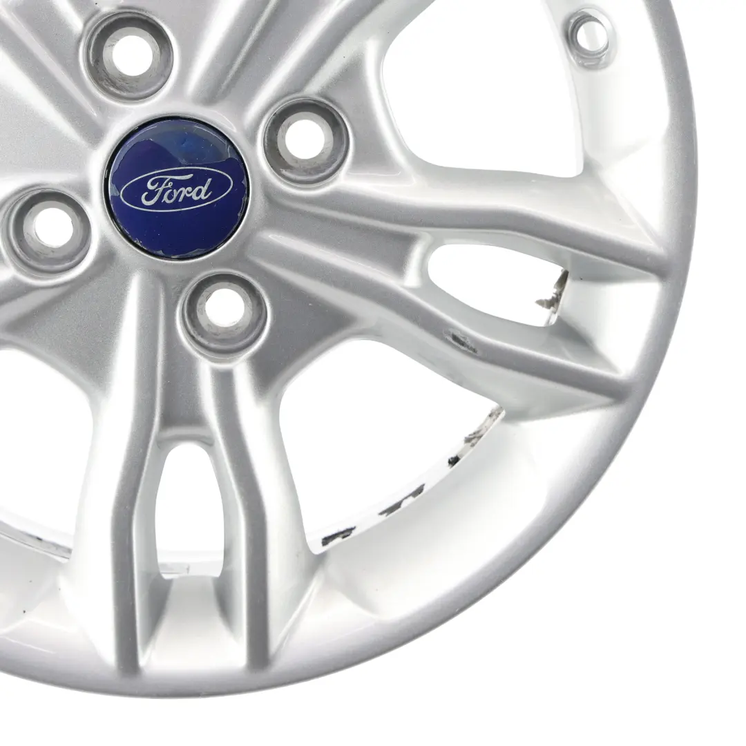 Ford Fiesta Mk7 Llanta Aleación Plateada 15" 6J ET:47.5 - SKU E1BJ-1007-AA-1 - Número de pieza E1BJ-1007-AA