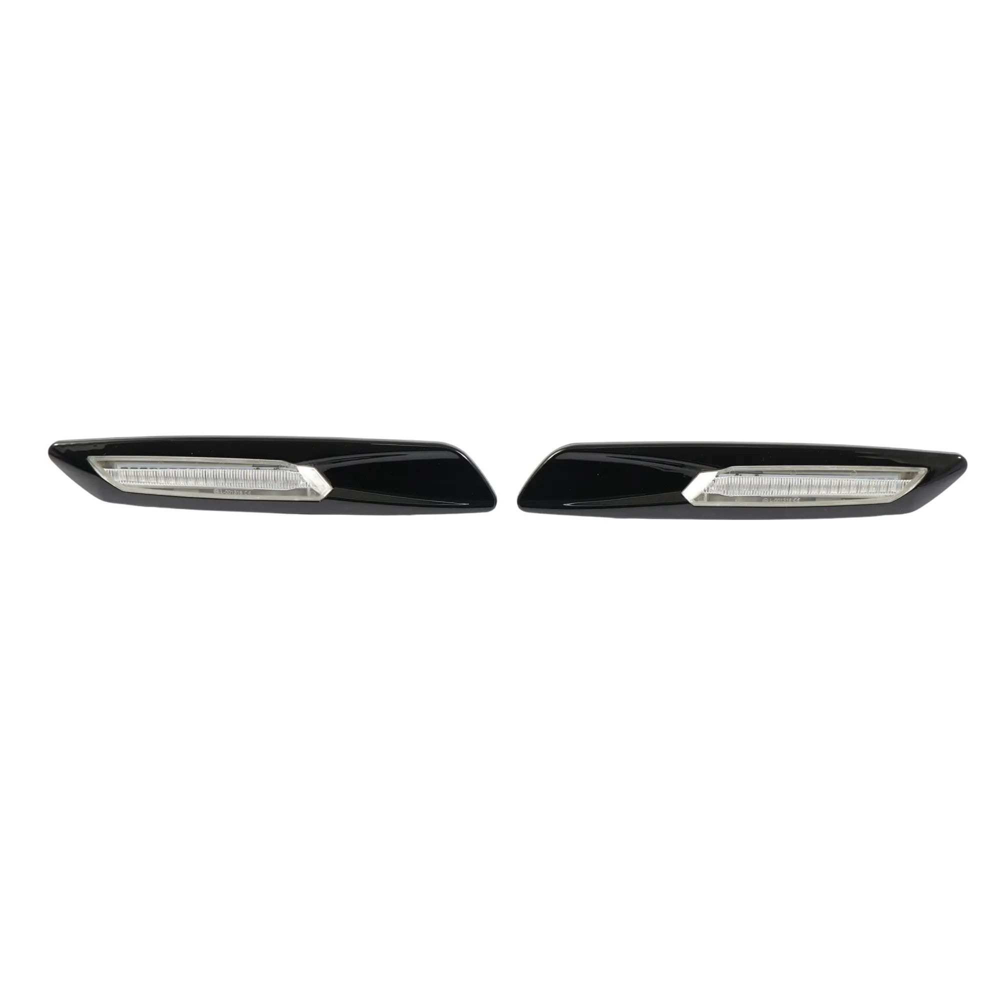 BMW E60 F10 Juego De Intermitentes Laterales LED Negro Alto Brillo 2057YF158-1