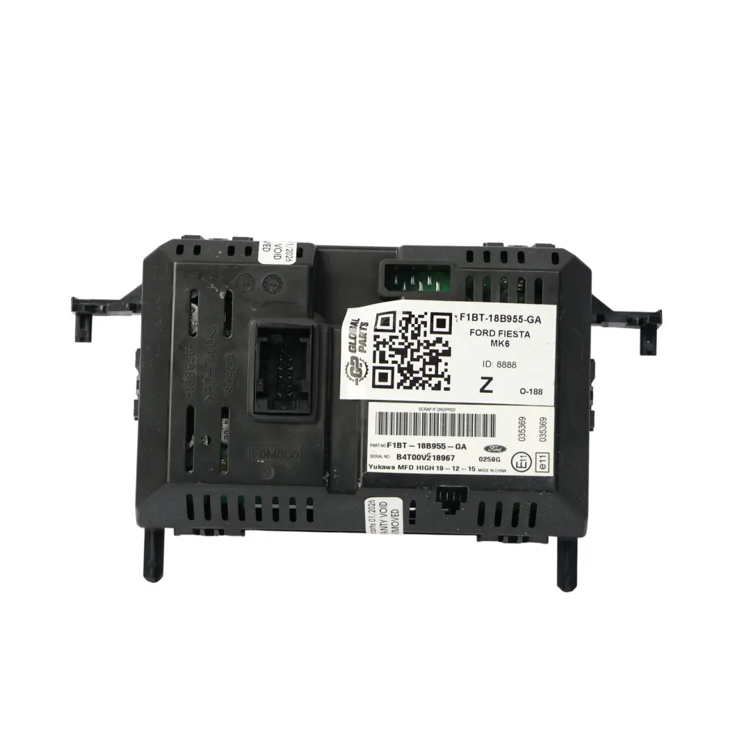 Ford Fiesta Mk7 Wyświetlacz Ekran Radia Nawigacji - SKU F1BT-18B955-GA - Numer Części F1BT-18B955-GA