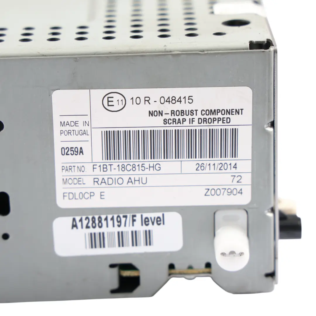 Ford Focus Mk3 Radio Stereo CD Spieler Hauptgerät - SKU F1BT-18C815-HG - Teilenummer F1BT-18C815-HG