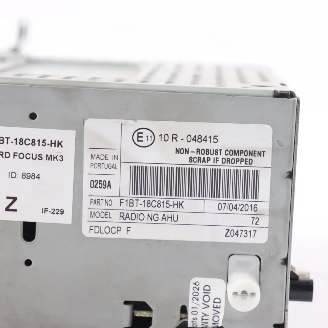 Ford Focus Mk3 Radio Stereo CD Player Head Unit - SKU F1BT-18C815-HK - Part number F1BT-18C815-HK