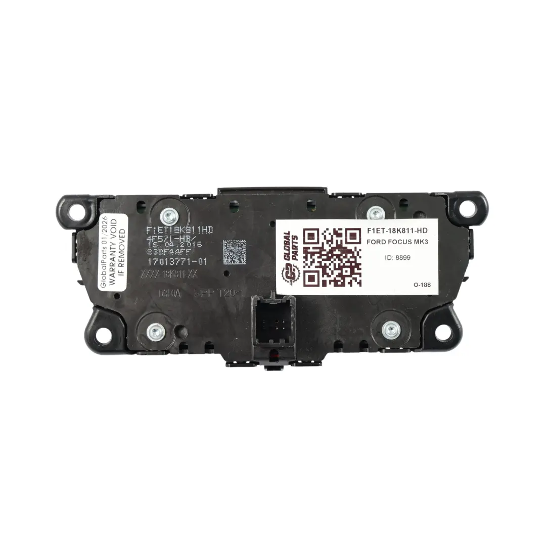 Ford Focus Mk3 Pannello Pulsanti Interruttore Radio Emergenza - SKU F1ET-18K811-HD - Numero di parte F1ET-18K811-HD