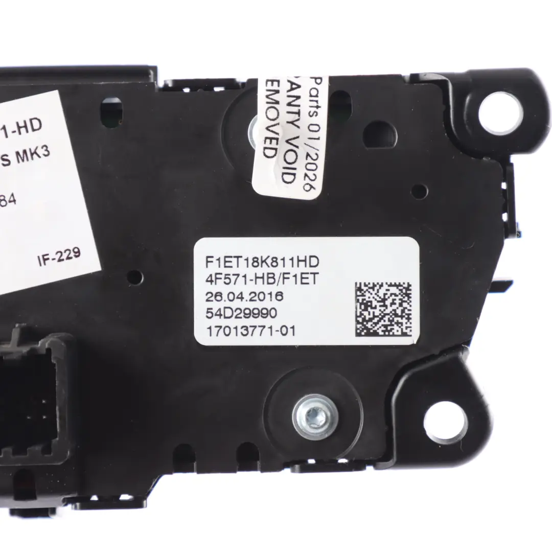 Mk3 Funksteuerung Schaltertafel Warnblinkanlage für Ford Focus mit Teilenummer F1ET-18K811-HD Ford Focus Mk3 Funksteuerung Schaltertafel Warnblinkanlage - SKU F1ET-18K811-HD - Teilenummer F1ET-18K811-HD