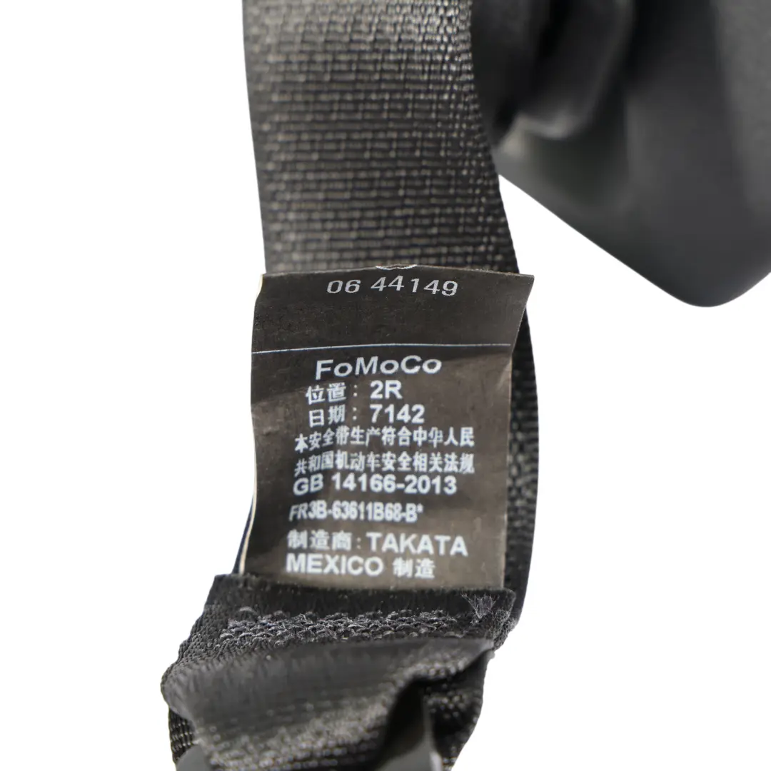 Ford Mustang Mk6 Ceinture Sécurité Arrière Droite Côté FR3B-63611B68-BJ - SKU FR3B-63611B68-BJ3ZHE - Numéro de pièce FR3B-63611B68-BJ3ZHE