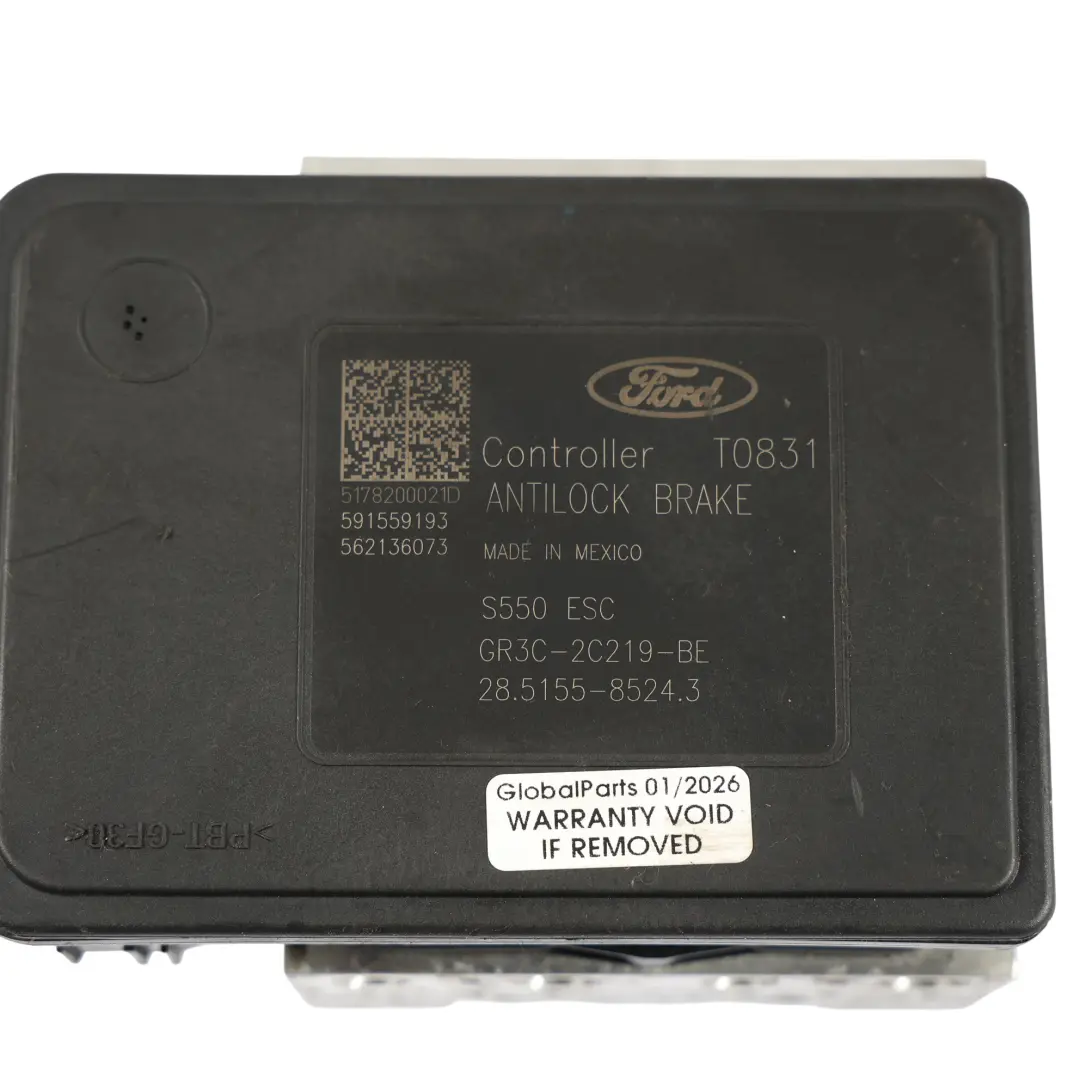 Mk6 ABS Pump Braking Control Module Unit to Ford Mustang GT with Part number GR3C-2C219-BE Ford Mustang GT Mk6 ABS Pump Braking Control Module Unit - SKU GR3C-2C219-BE - Part number GR3C-2C219-BE