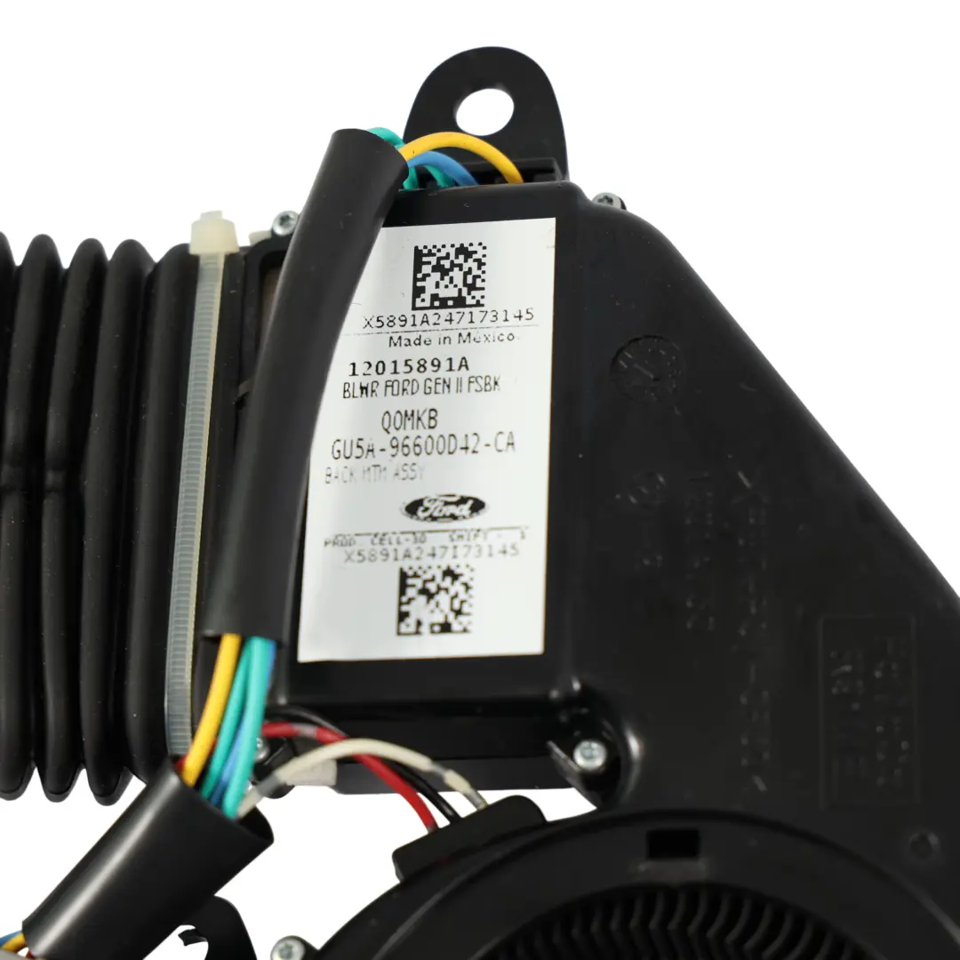 Mk6 Front Seat Heater Blower Fan Motor Assy to Ford Mustang with Part number GU5A-96600D42-CA Ford Mustang Mk6 Front Seat Heater Blower Fan Motor Assy - SKU GU5A-96600D42-CA - Part number GU5A-96600D42-CA