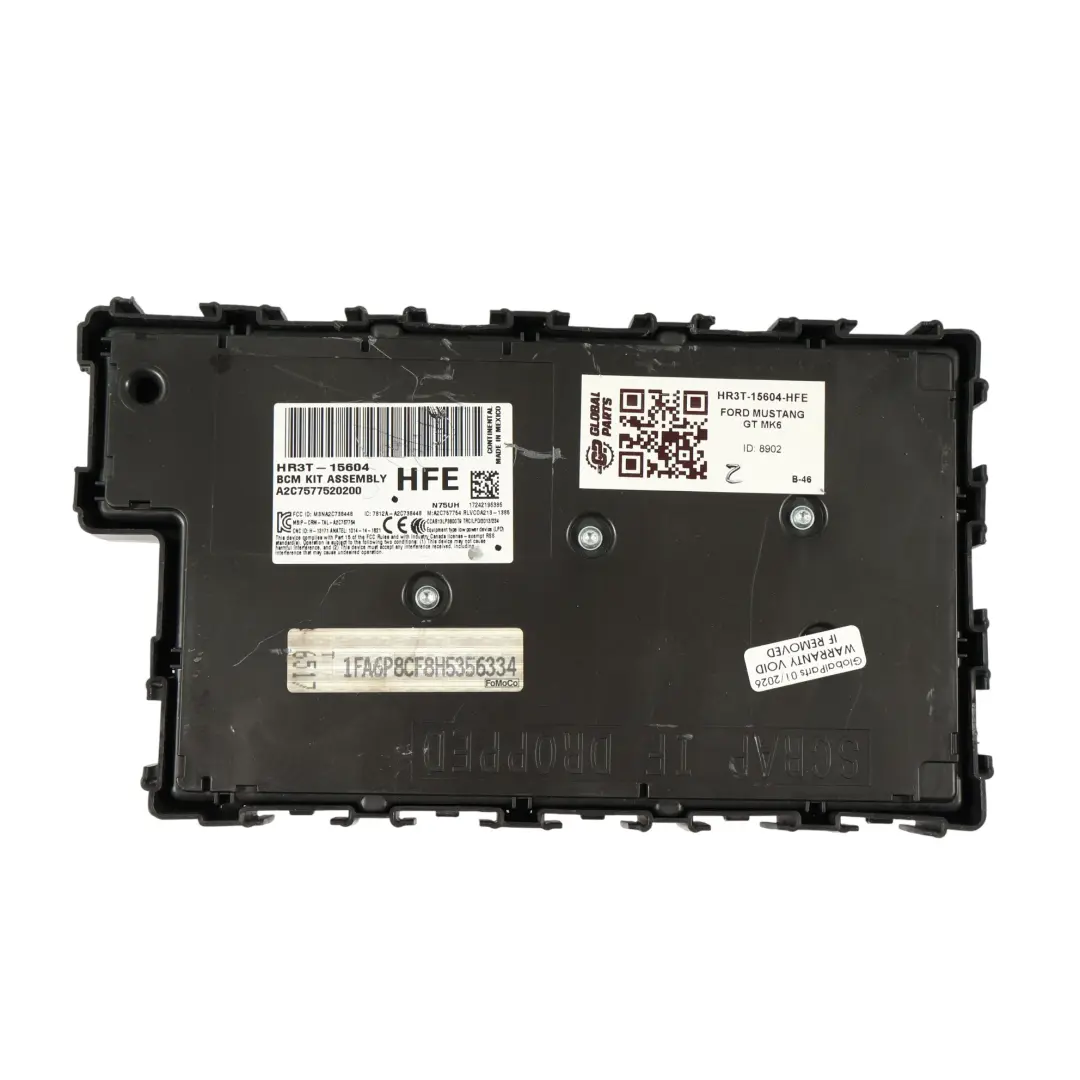 Ford Mustang GT Mk6 BCM Modulo Controllo Corpo Keyless Alarm - SKU HR3T-15604-HFE - Numero di parte HR3T-15604-HFE