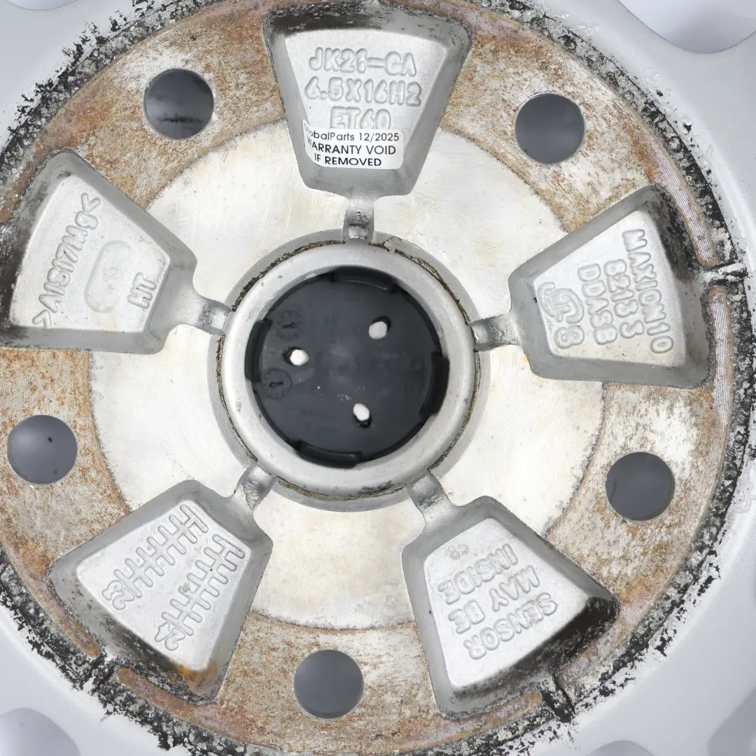 Jante En Alliage Argentée 16" 6.5J ET:60 pour Ford Transit Custom à propos du numéro de pièce JK21-GA Ford Transit Custom Jante En Alliage Argentée 16" 6.5J ET:60 - SKU JK21-GA-2 - Numéro de pièce JK21-GA