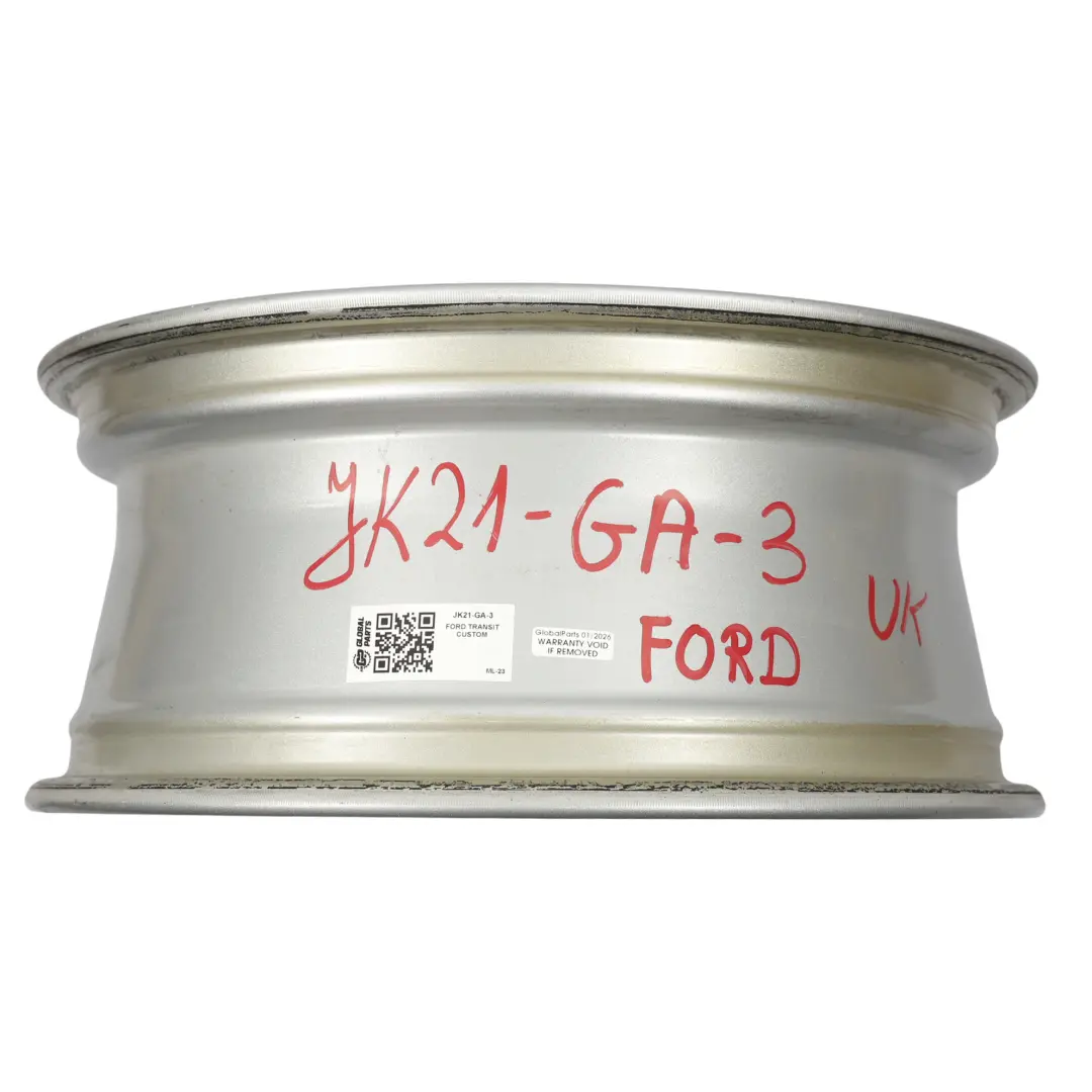 Ford Transit Custom Wheel Rim Alloy Silver 16" 6.5J ET:60 - SKU JK21-GA-3 - Part number JK21-GA
