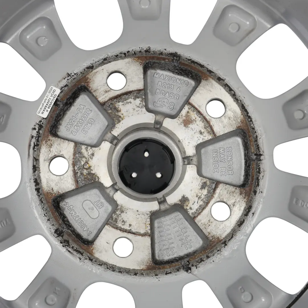 Ford Transit Custom Wheel Rim Alloy Silver 16" 6.5J ET:60 - SKU JK21-GA-3 - Part number JK21-GA