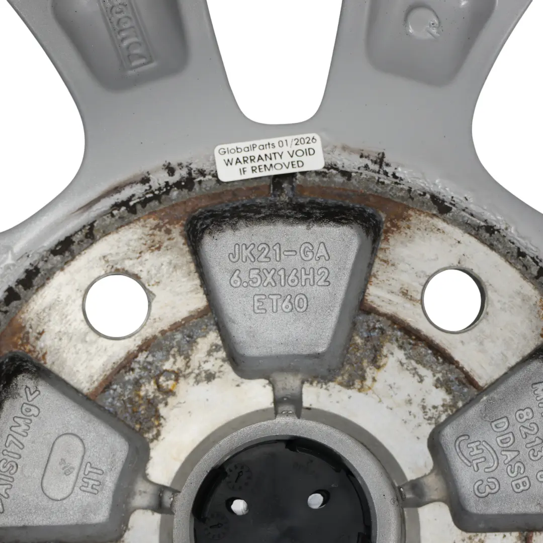 Ford Transit Custom Wheel Rim Alloy Silver 16" 6.5J ET:60 - SKU JK21-GA-3 - Part number JK21-GA