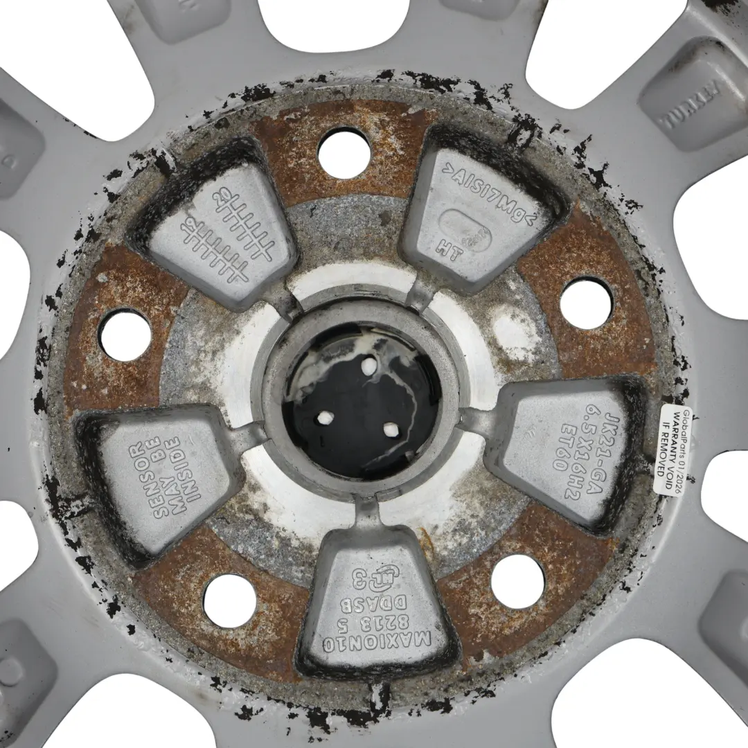 Ford Transit Custom Llanta De Aleación Negra 16" 6.5J ET:60 10 Radios - SKU JK21-GA-6 - Número de pieza JK21-GA