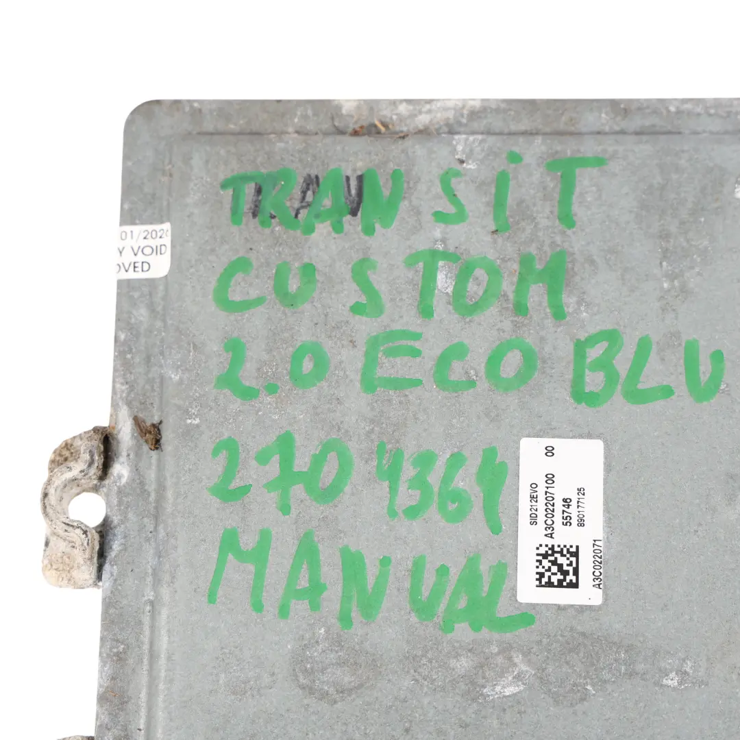130HP ECU Moduł Silnika KK21-12A650-FA Manual do Ford Transit Custom 2.0 o numerze KK2112A650FA Ford Transit Custom 2.0 130HP ECU Moduł Silnika KK21-12A650-FA Manual - SKU KK2112A650FA-3 - Numer Części KK2112A650FA