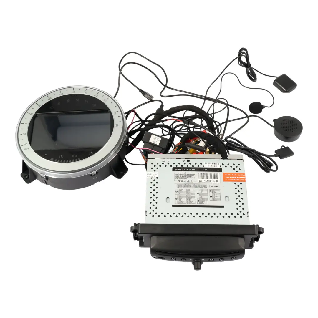 Mini R56 R55 R57 Autoradio GPS CarPlay Android Auto Volant Gauche - SKU LHD-R56-CARPLAY-1 - Numéro de pièce LHD-R56-CARPLAY