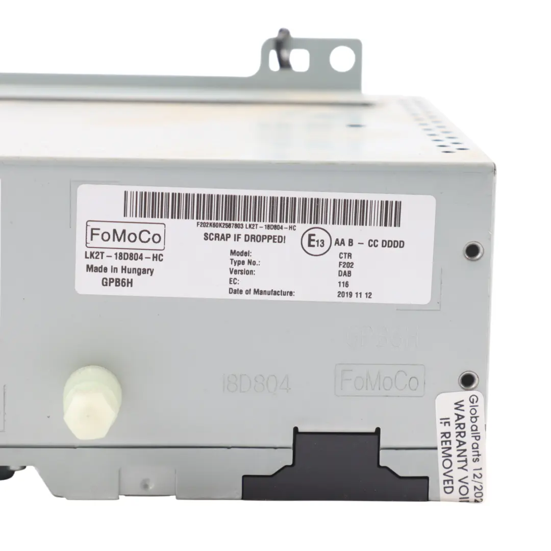 Ford Transit Custom Mk8 Stereo Player Radio Multimedia Head Unit - SKU LK2T-18D804-HC - Part number LK2T-18D804-HC