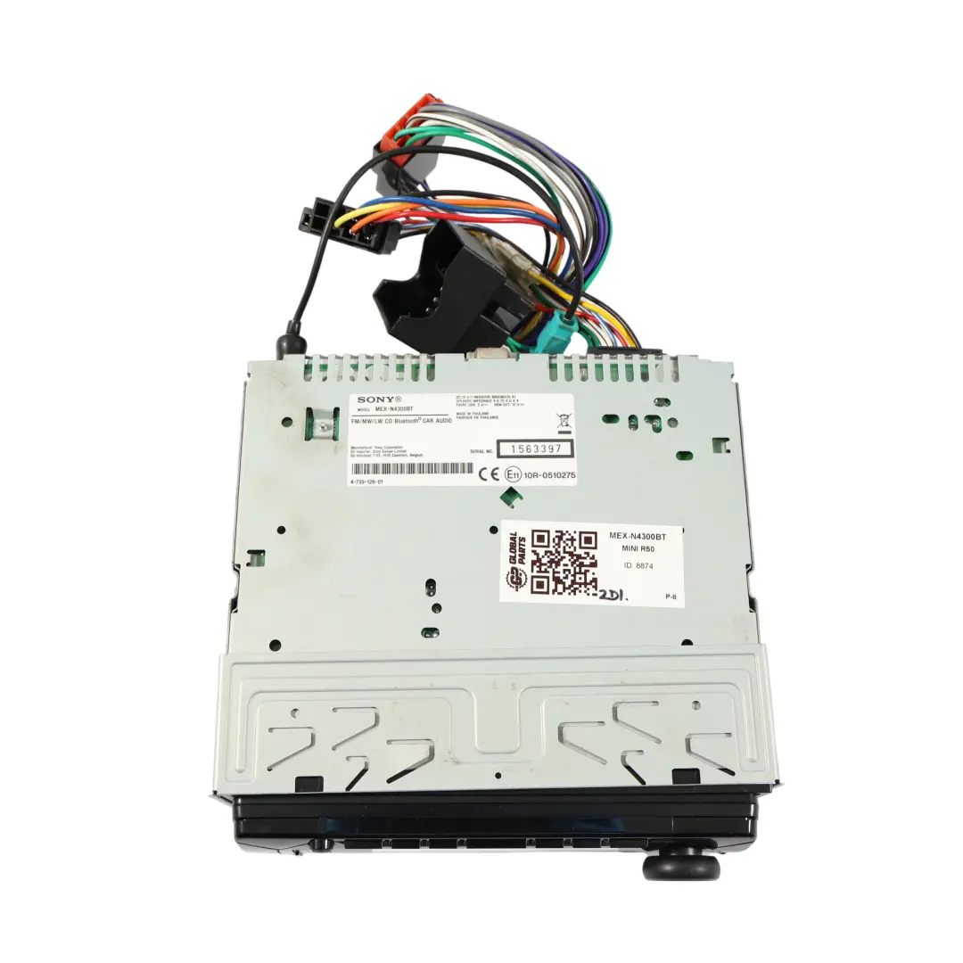  Genuine Sony Bluetooth USB Stereo Audio Player Head Unit - SKU MEX-N4300BT - Part number MEX-N4300BT