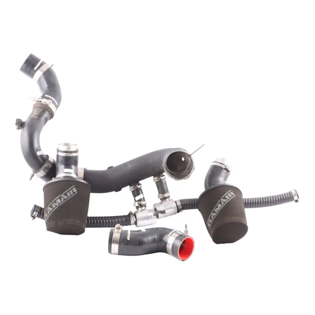 BMW E92 Air Intake Cone Filter Silicone Hose Set Gravity Ramair 335i N54 - SKU N54-GRAVITY-SET - Part number N54-GRAVITY-SET