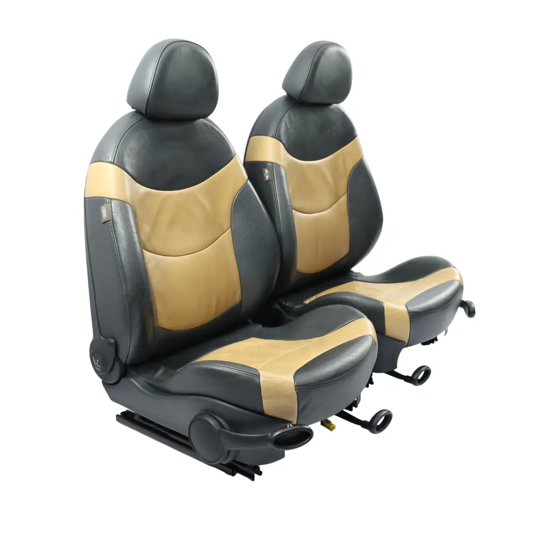 Mini Cooper R53 Sedili Sportivi Pelle Morbida Beige Cordoba Riscaldati SET - SKU R50-SEAT-SPORT-SET-LEATHER-SOFT-CORDOBA-BEIGE-T3CB - Numero di parte R50