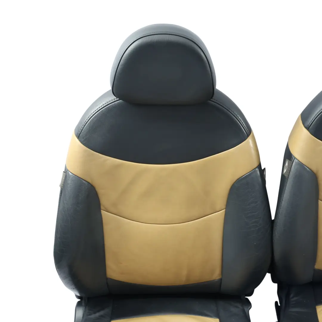 Mini Komplet Foteli Sport Grzane Skóra Cordoba Beż Przód Tył - SKU R50-SEAT-SPORT-SET-LEATHER-SOFT-CORDOBA-BEIGE-T3CB - Numer Części R50