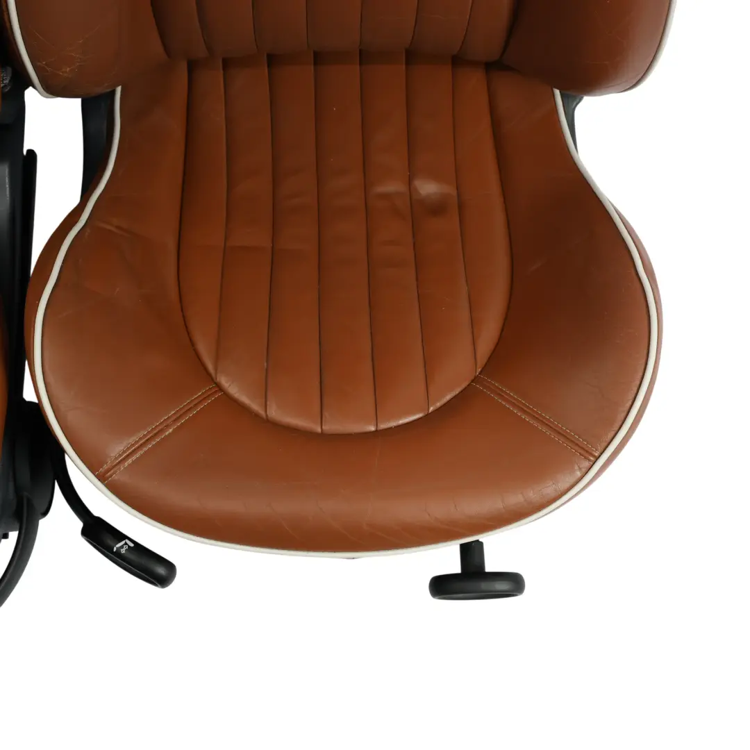 Mini Sport Chauffé Marron Malt Cuir Anglais Sièges Avant Arrière Trottoir - SKU R52-SPORT-LEATHER-SEATS-SET - Numéro de pièce R52