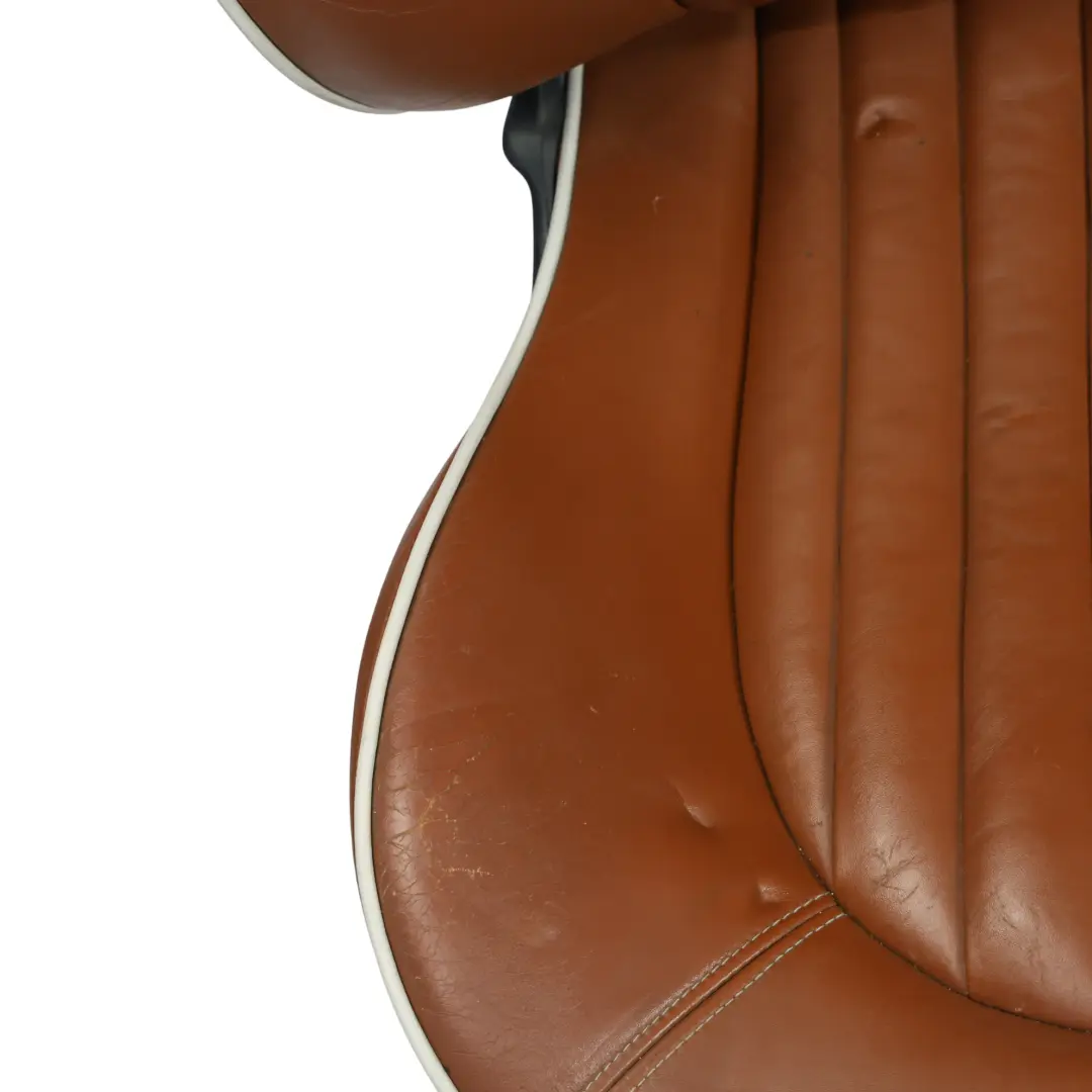 Heated Sport Malt Brown Leather English Seats Front Rear Seat Sidewalk to Mini with Part number R52 Mini Heated Sport Malt Brown Leather English Seats Front Rear Seat Sidewalk - SKU R52-SPORT-LEATHER-SEATS-SET - Part number R52