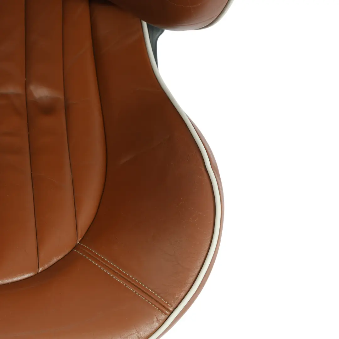 Mini Heated Sport Malt Brown Leather English Seats Front Rear Seat Sidewalk - SKU R52-SPORT-LEATHER-SEATS-SET - Part number R52