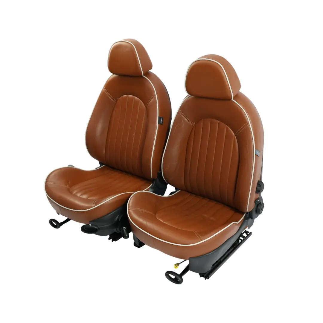 Mini Riscaldato Sport Marrone Pelle Sedili Anteriori Posteriori Marciapiede - SKU R52-SPORT-LEATHER-SEATS-SET - Numero di parte R52